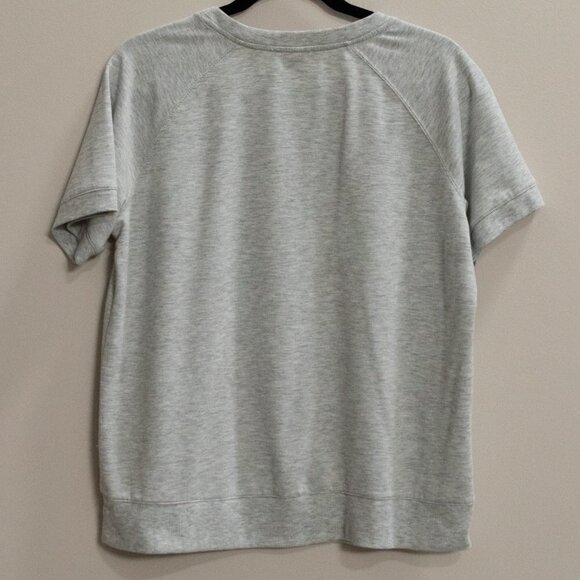 June and Delancey grey short sleeve shirt-L - Picture 4 of 4